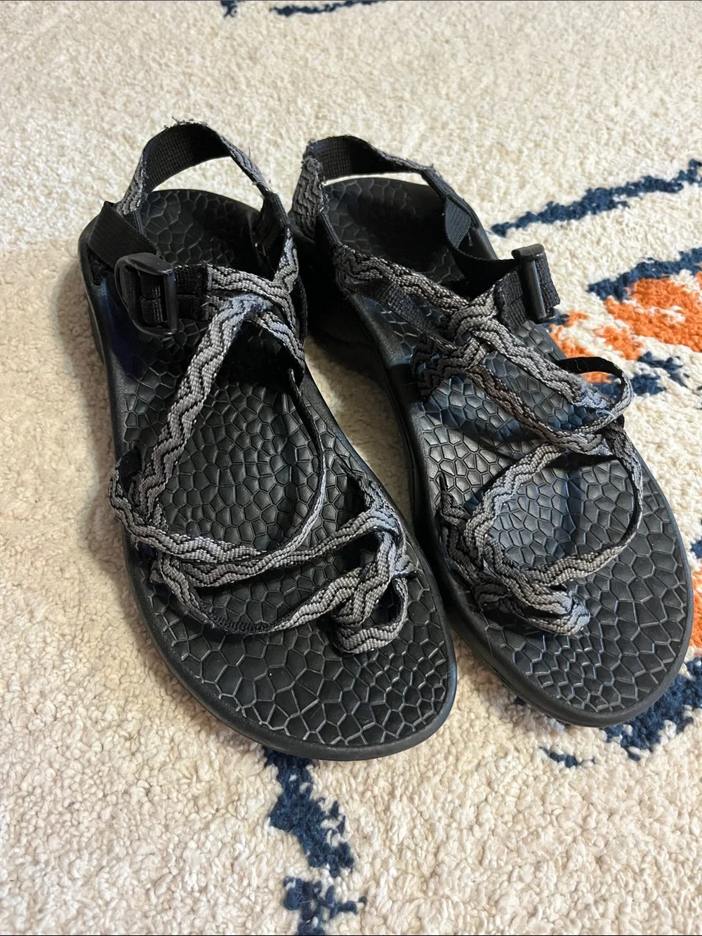 Black Chaco’s Braided Strap Women's Sport Sandals